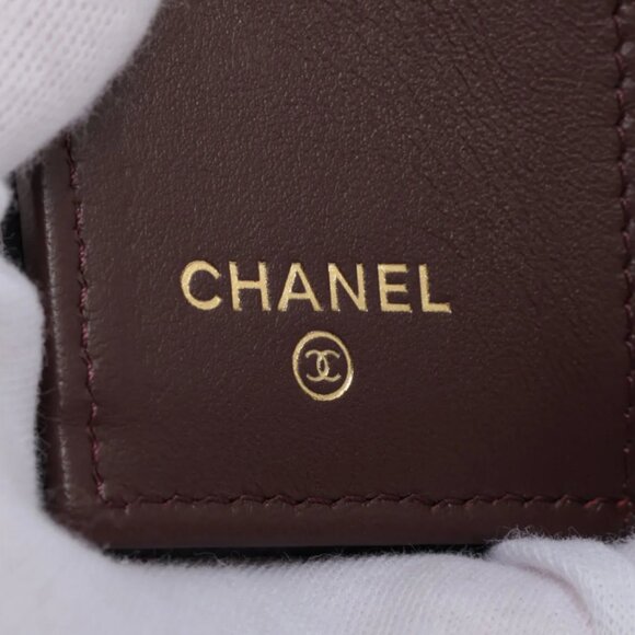 Chanel CC Logo Matelasse Caviar Skin Compact Wallet Black - Picture 8 of 8